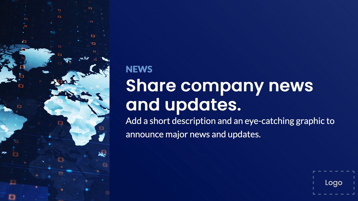 card sample for news, text with image