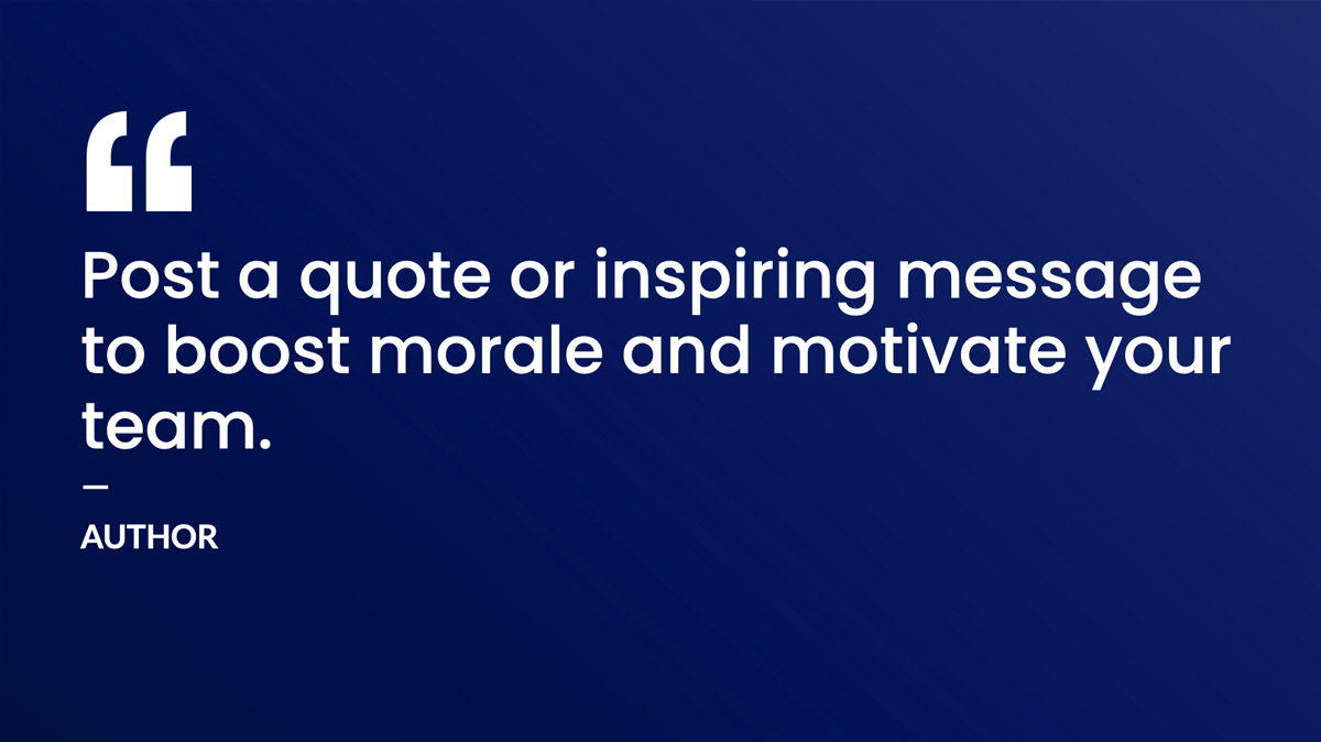 card sample showing quote text