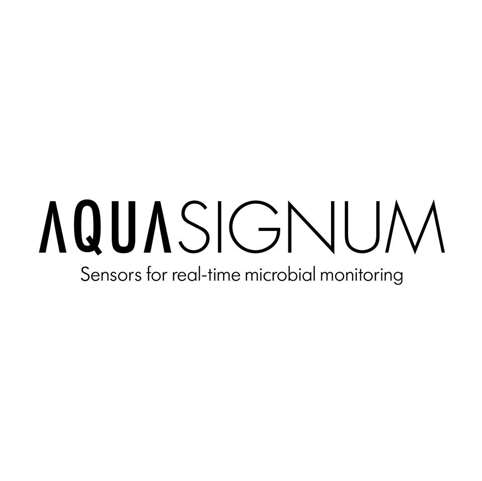 AquaSignum logo in black in front of a white background.