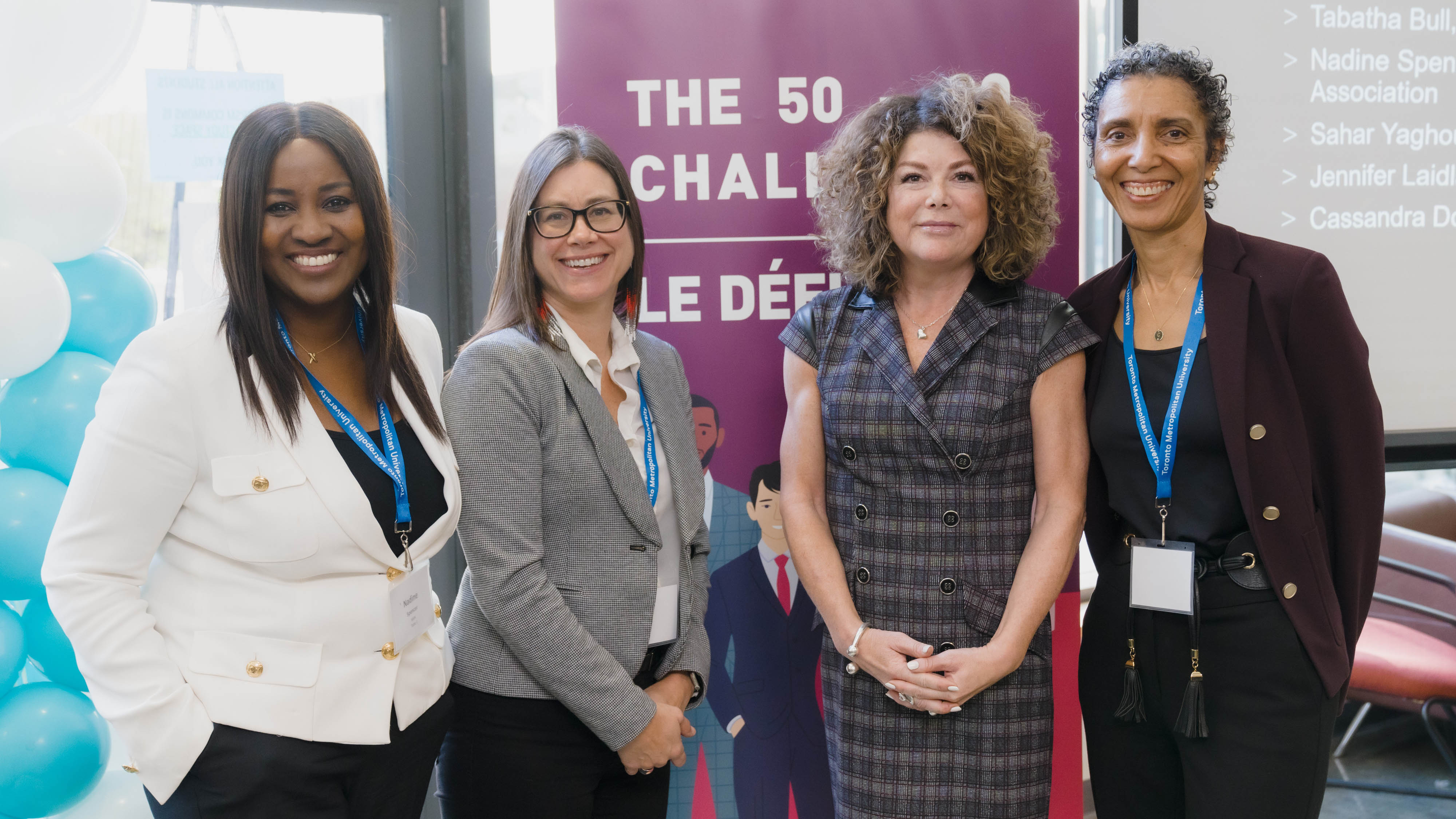 Nadine Spencer, Tabatha Bull, Jennifer Laidlaw, and Cassandra Dorrington