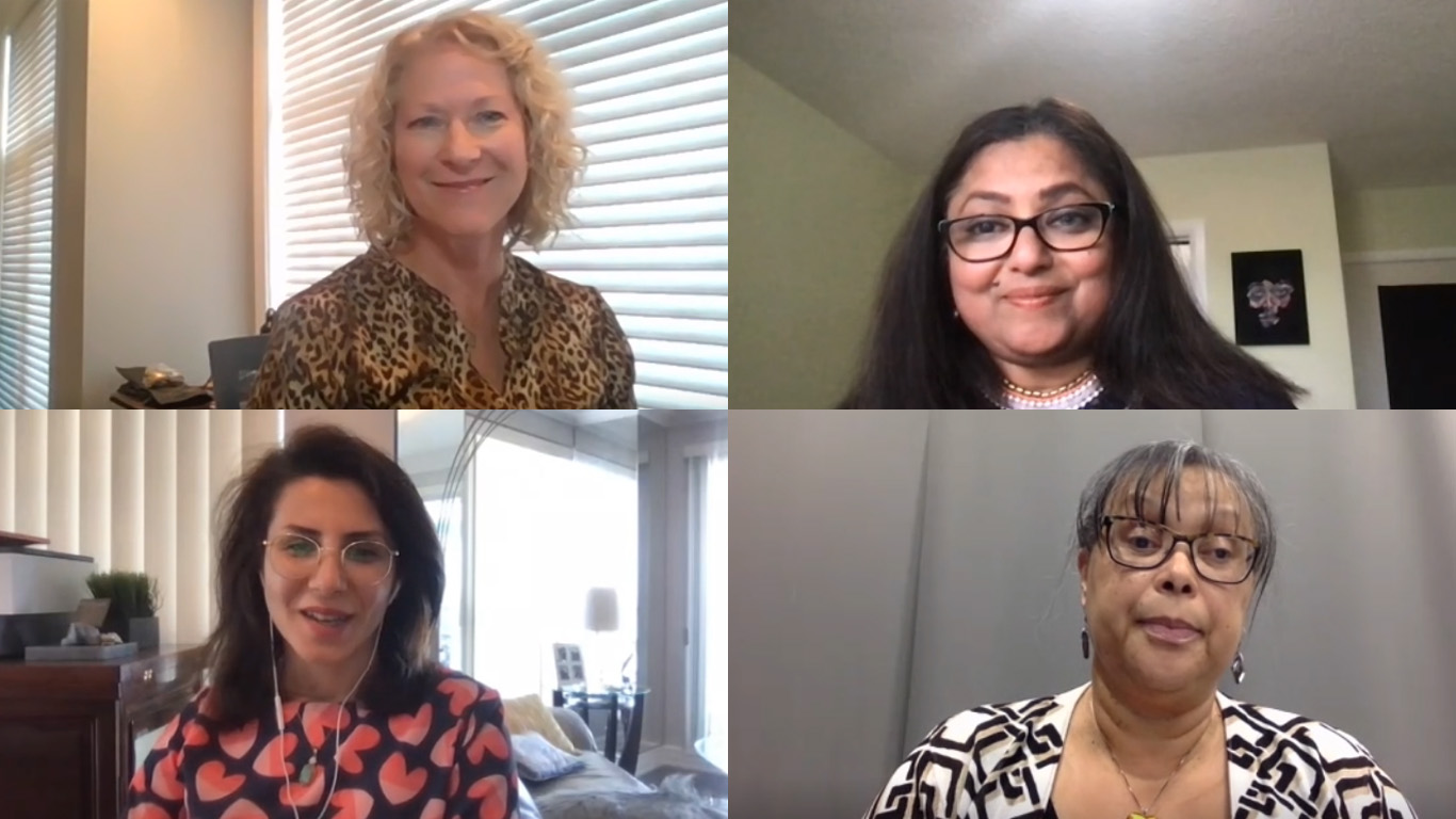 Alison Campbell, Christina Rodrigues,  Zohreh Hassannezhad and Cynthia Dorrington.