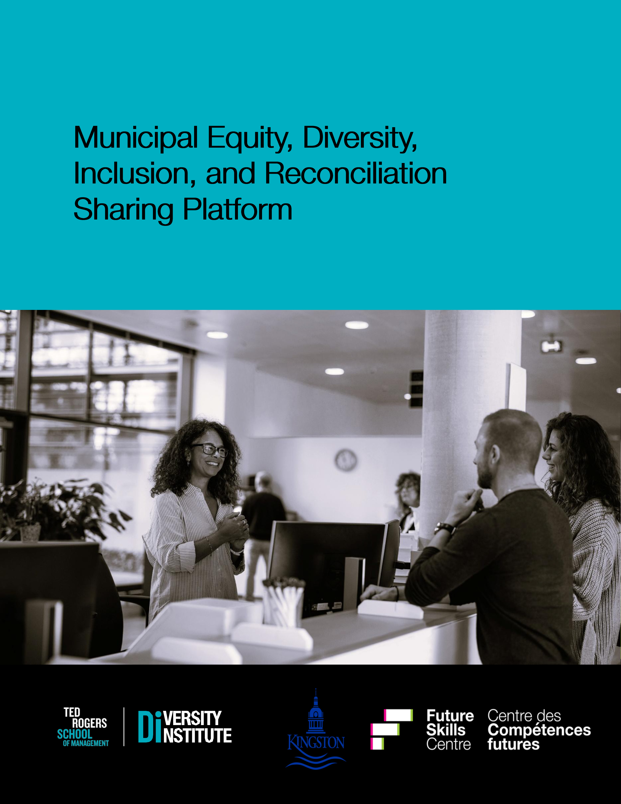 A report cover featuring a person planting a plant.