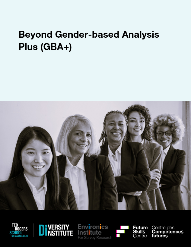 A report cover featuring two Black business people in discussion at a board room table looking at documents.