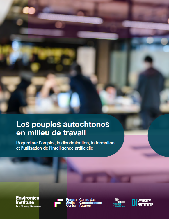 Une couverture de rapport représentant un groupe de personnes travaillant dans un bureau.