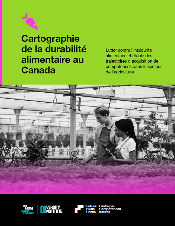 Un reportage présentant des logos et divers collègues dans une serre.