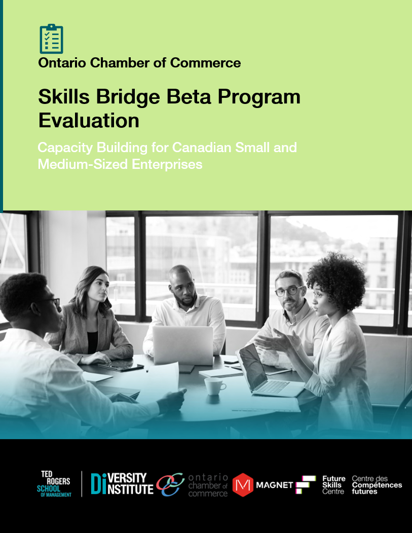 A report featuring a group of people sitting at a table in a meeting