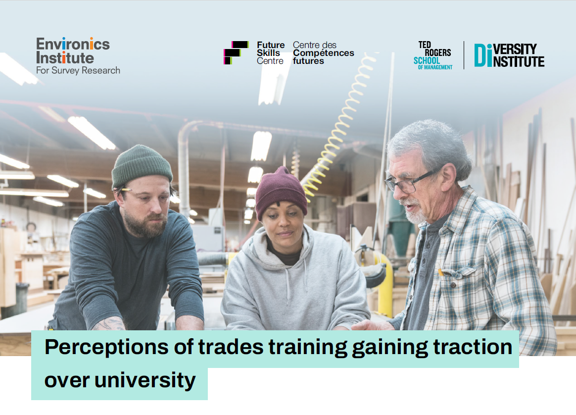 A report cover reaturing group of diverse people gathered around a table in a factory.