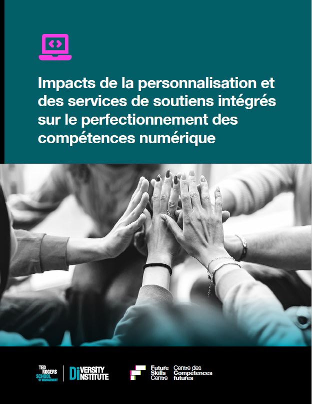 Une couverture de rapport présentant un groupe de personnes joignant leurs mains.