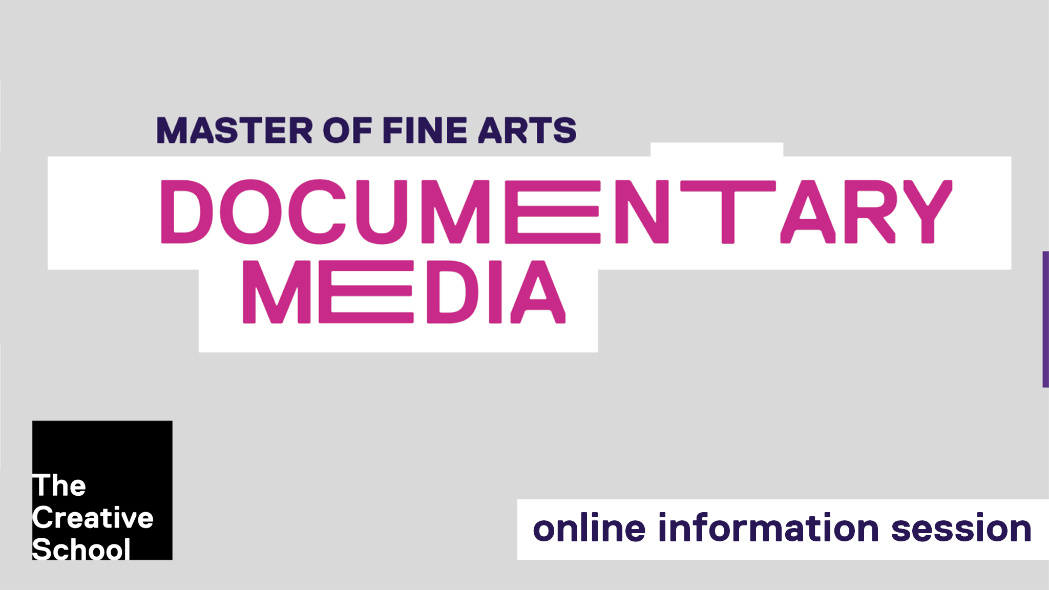 Documentary Media MFA Information Session 