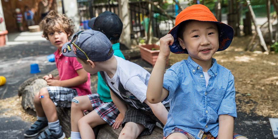 Children playing in ECS Learning Centre