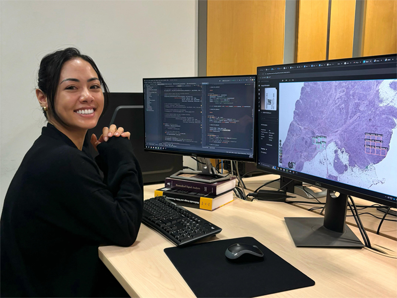 Biomedical Engineering graduate, Amanda Dy.