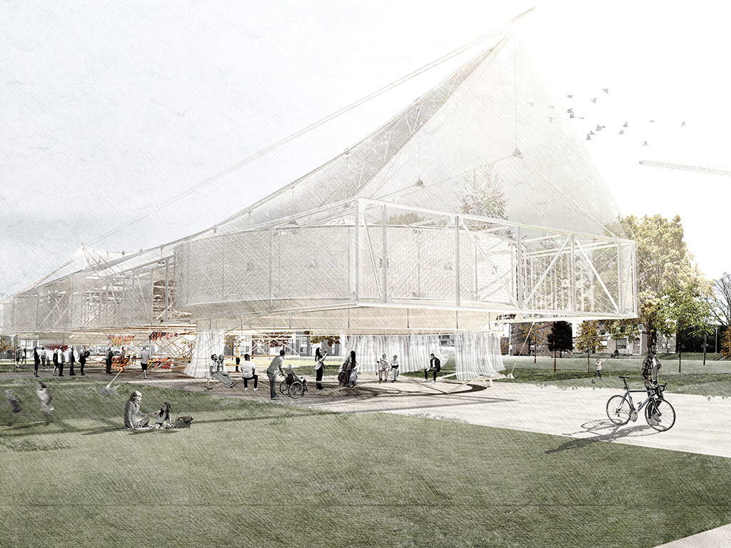 Thomas Gomez Ospina’s winning design competition entry “Clouds Over Regent Park.”