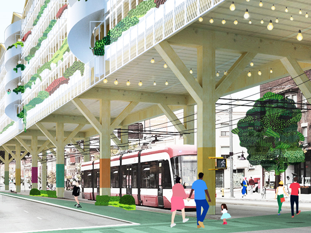 The “Grow-Line” design won an honourable mention at the Bee Breeders Toronto Affordable Housing Challenge