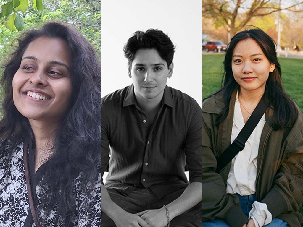 Graduate students Kavita Garg, Nicola Caccavella and Julianne Guevara collaborated remotely on their winning design competition drawings