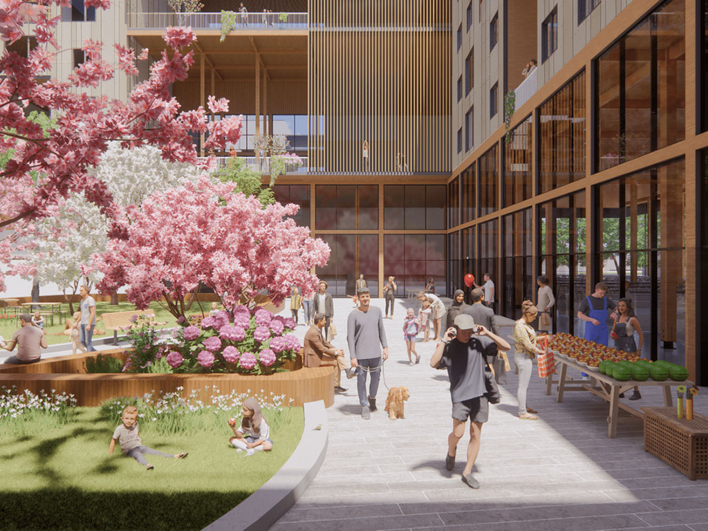 Graduate students Tetyana Gradyuk and Jasmin (Minji) Kim’s “Circular Urbanism: A "Do Tank": Urban Farm-Rise”