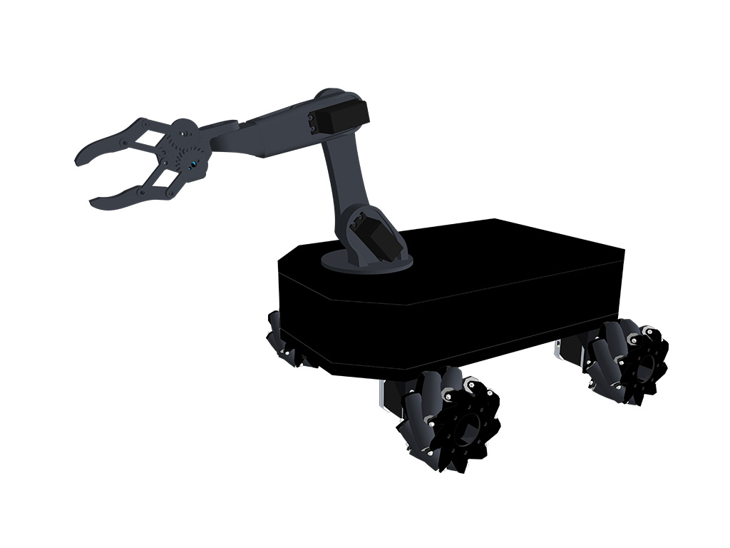 The award-winning electrical engineering team created an “Omnidirectional Robot Car with Moving Arm”