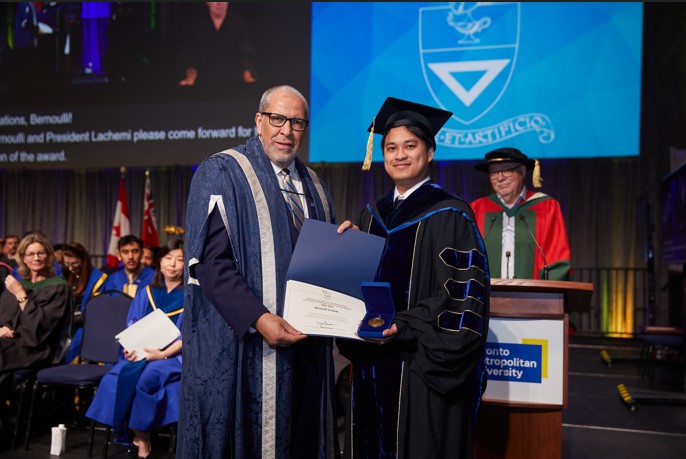 Congratulations Bernoulli Andilab on receiving the 2024 Governor General Gold Medal award.