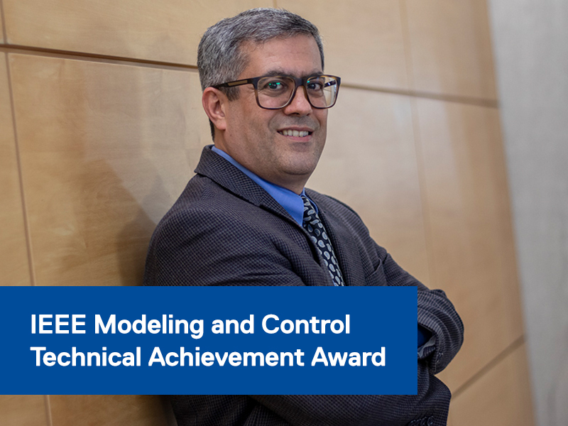 Amirnaser Yazdani receives technical achievement award from IEEE Power Electronics Society.