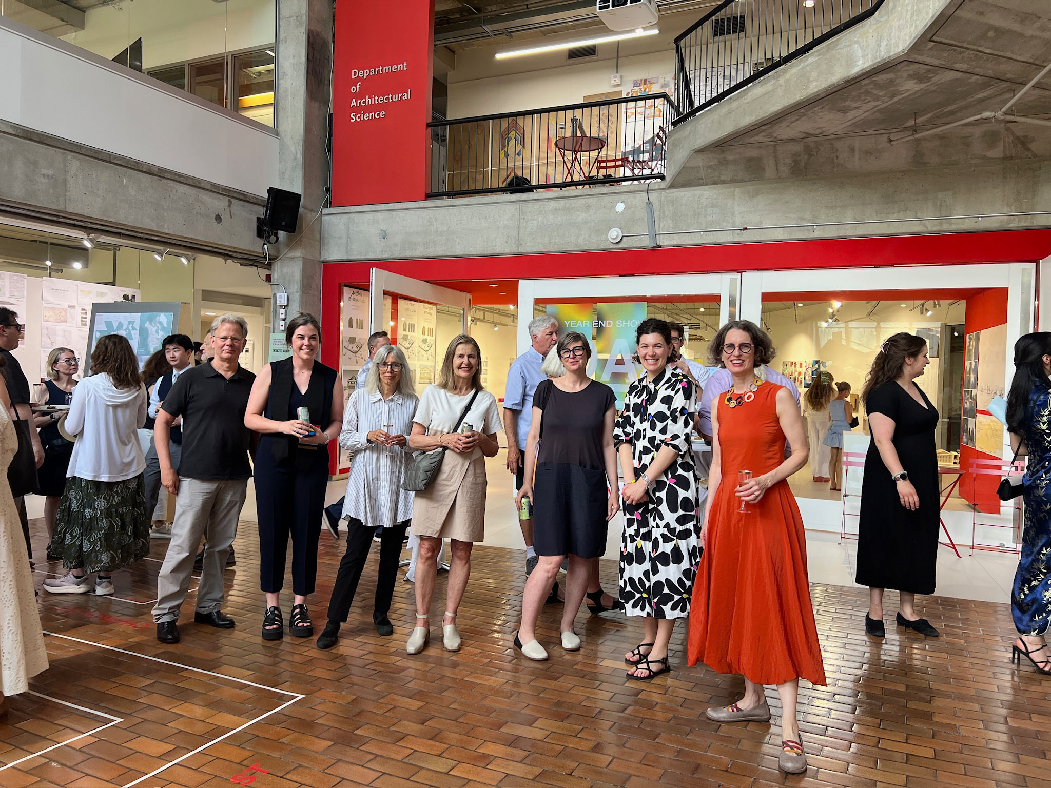 Johns (second to left), celebrating the convocation of students with fellow DAS faculty members. 