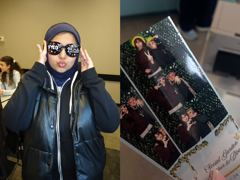 Rehana Motala having fun at event wearing sunglasses.
