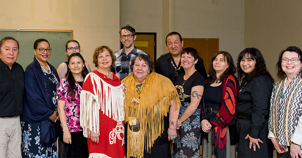Members of the Aboriginal Education Council at TMU