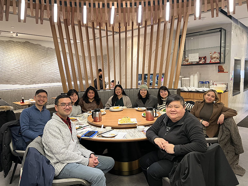 building bridges group of people at round table