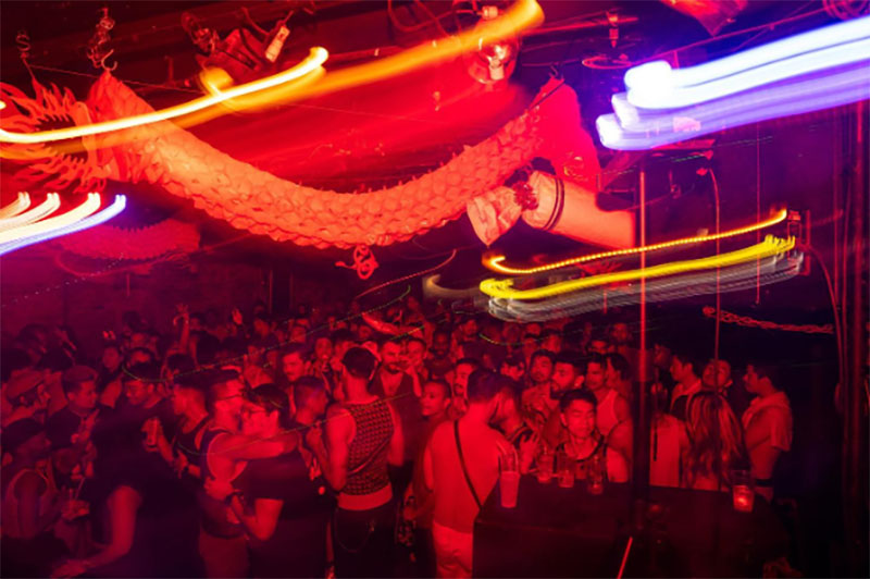 Night club scene for Ho Queen event