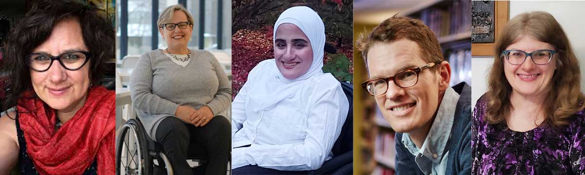 Panelists, including Sabina Chaterjee, Heather Willis, Ghofran Alyass, Jay Dolmage and Karen Kotorlis