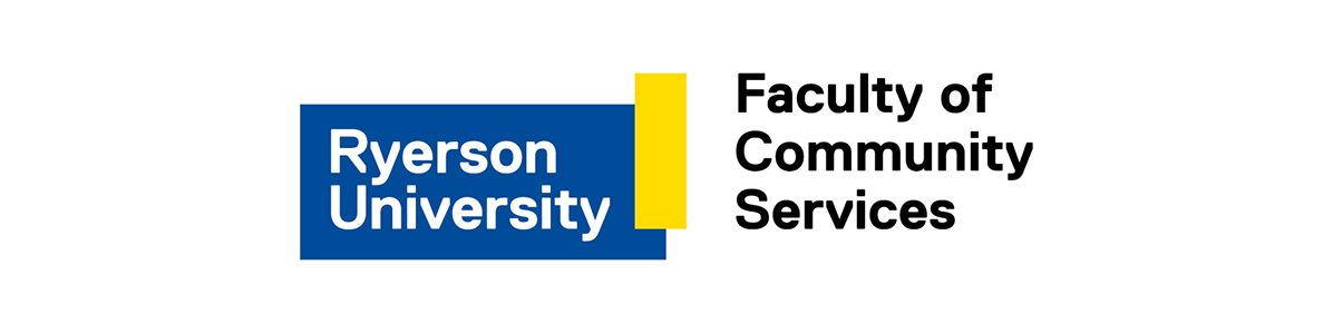The Ryerson University logo for the Faculty of Community Services