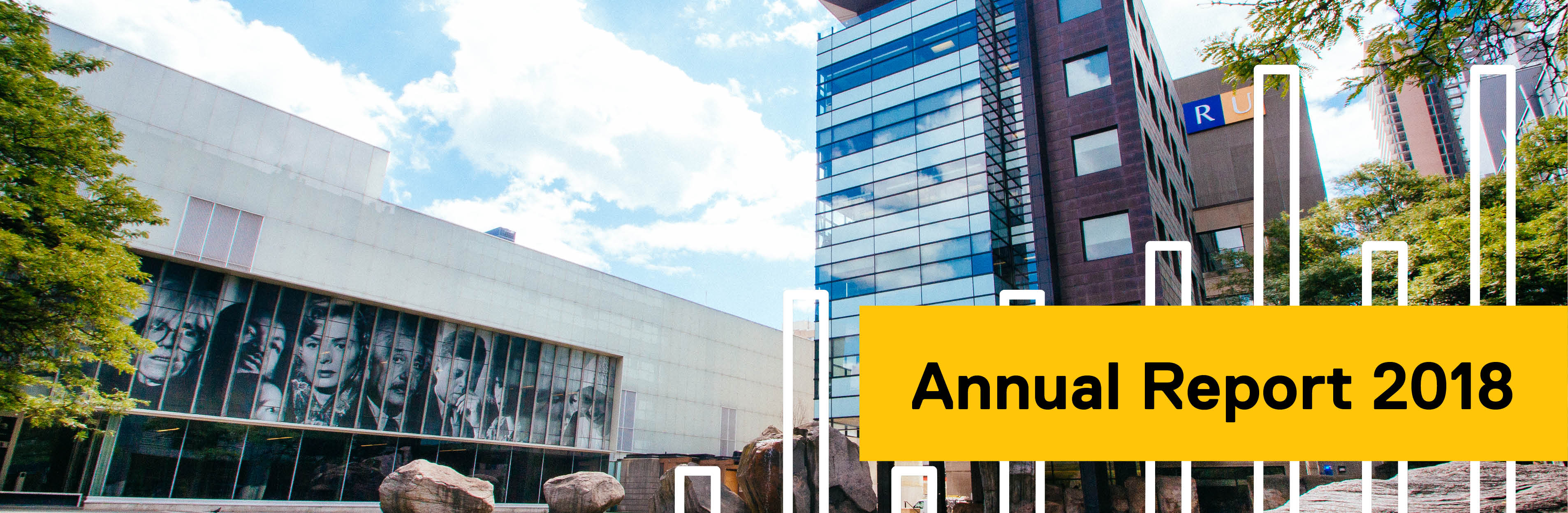 Annual Report 2018: Ryerson campus shot over Lake Devo