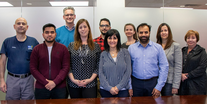 Members of the Joint Health and Safety Committee at Ryerson.
