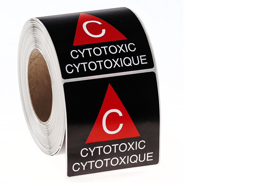 Cytotoxic waste sticker