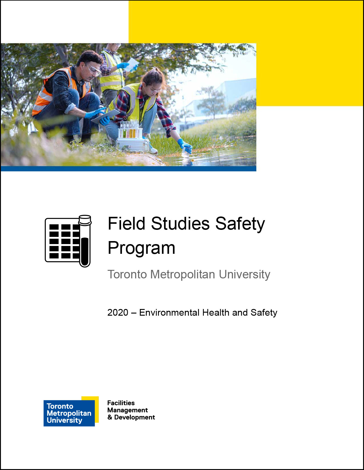 EHS document cover page.