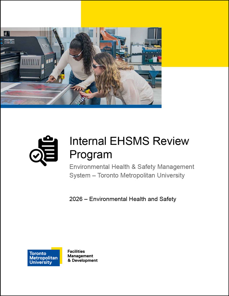 EHS document cover page.