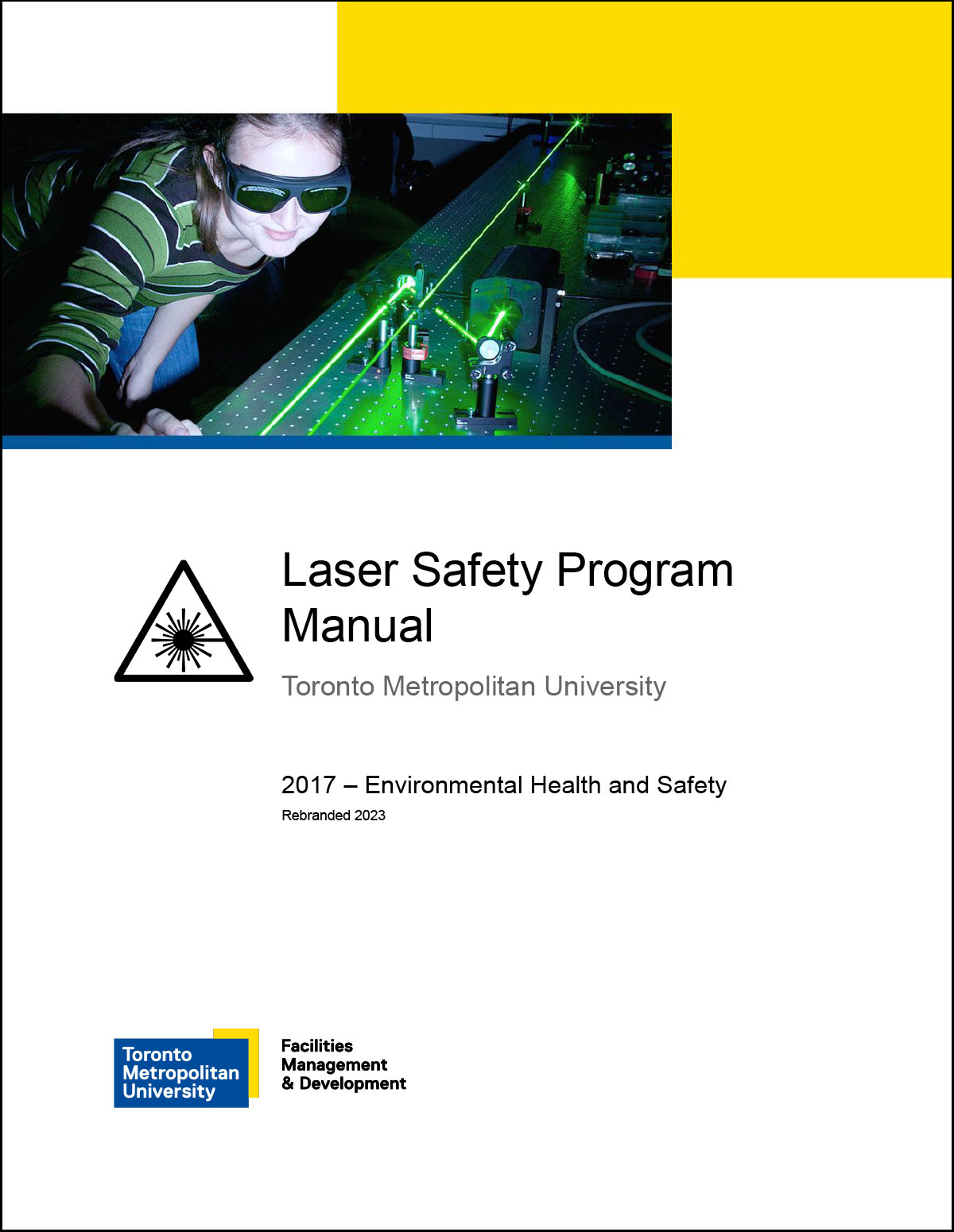 EHS document cover page.