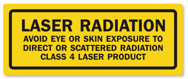 Laser Radiation warning sign