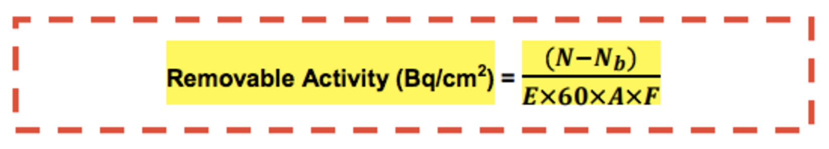 Removeable activity equation
