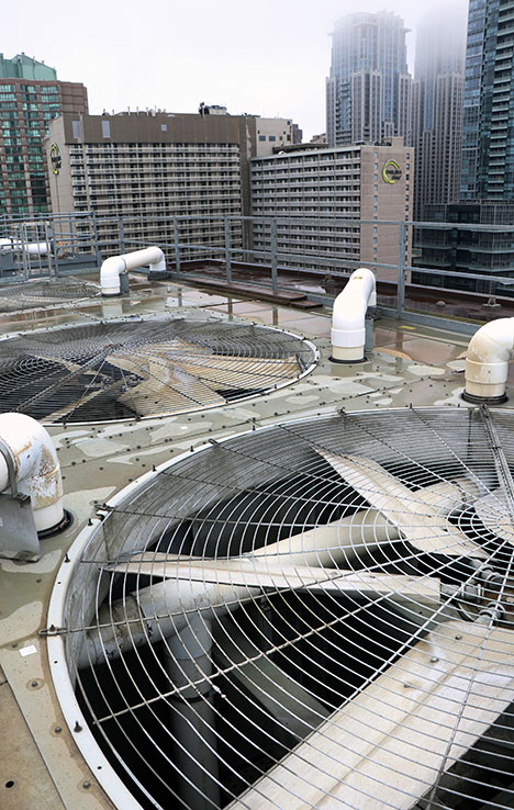 Library Building rooftop fans