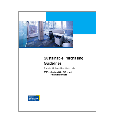 Sustainable Purchasing Guidelines