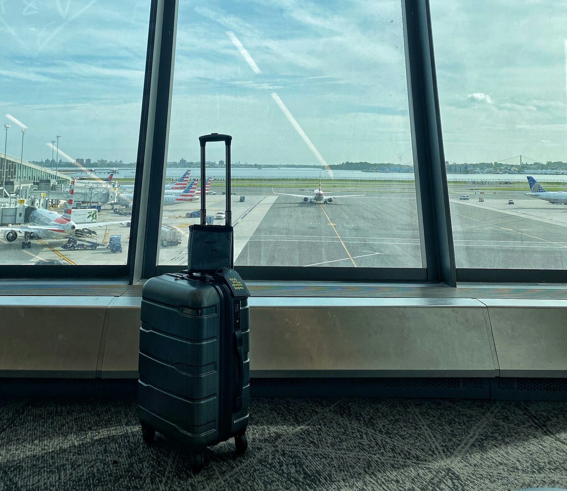 Luggage in an airport