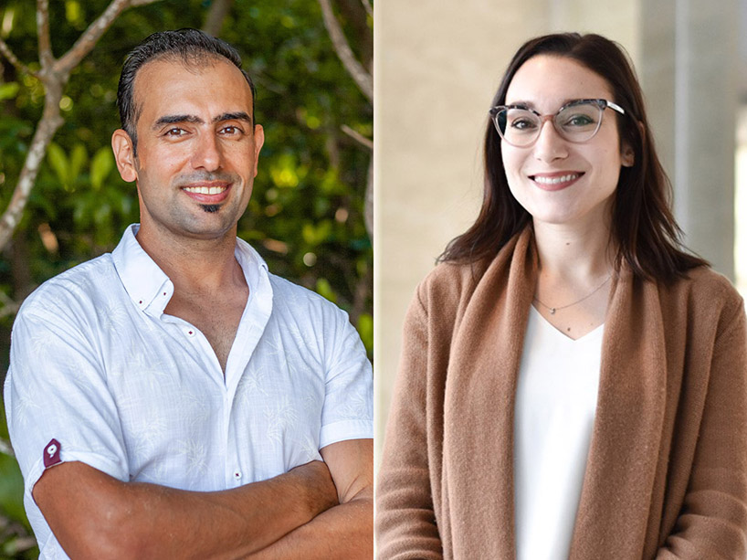  professor Morteza Zihayat, who has been named a new CRC, and professor Miranda Kirby, who has had her CRC renewed for a second term. 