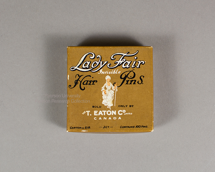 1930s Box of Lady Invisible Hair Pins catalogued in the Fashion Research Collection