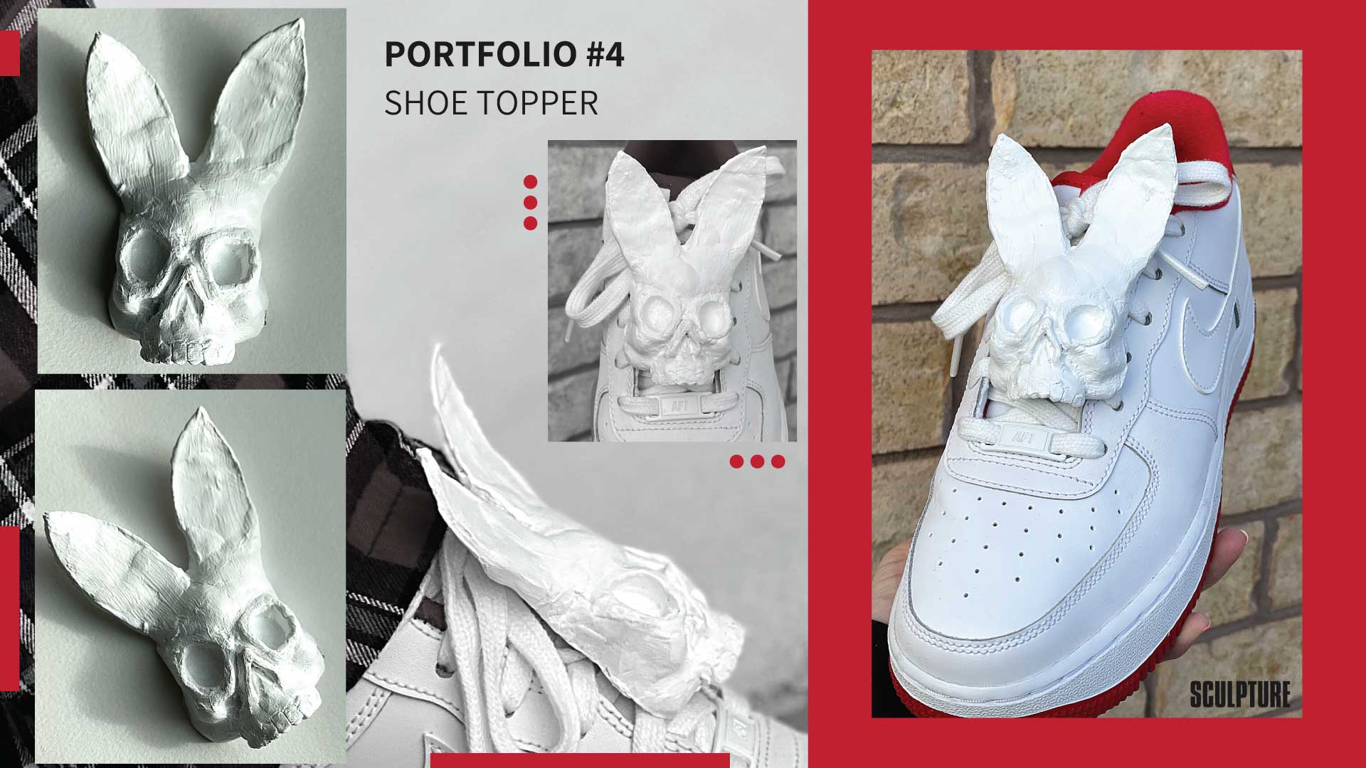 Collage of portfolio examples