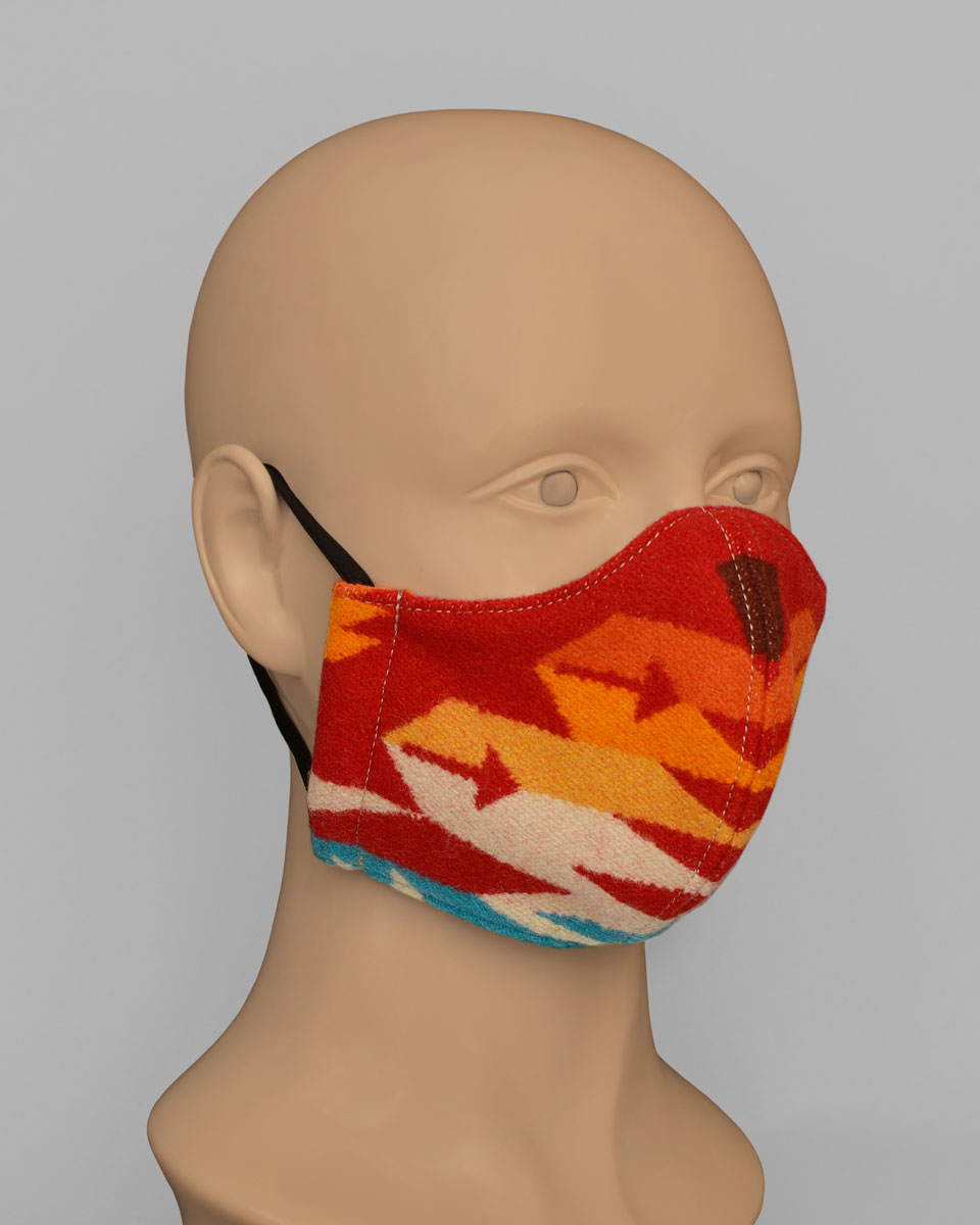 Side view of the face mask