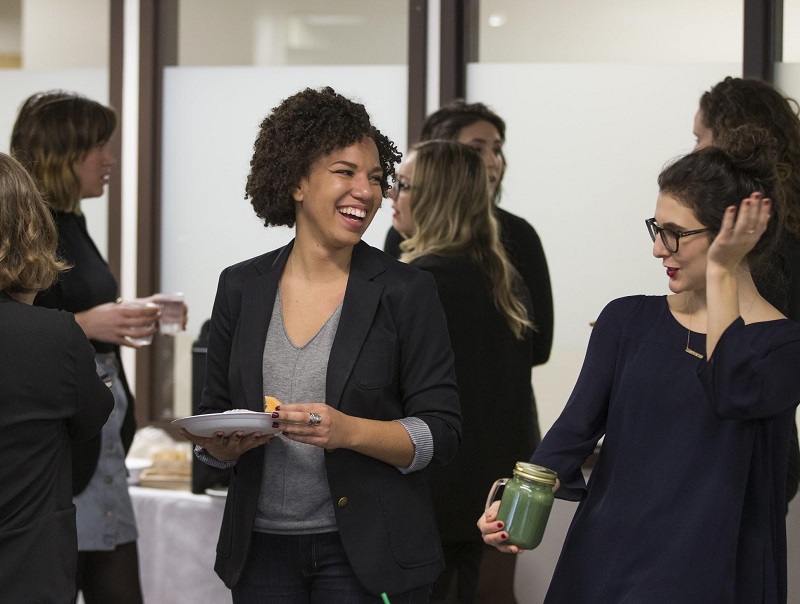 Students from the Urban Development (MPl) program laughing