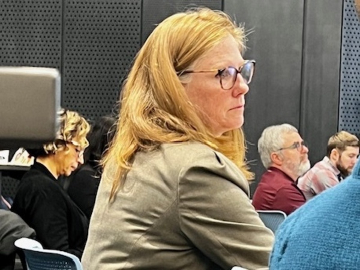Blond woman in the audience at the Enhancing Equity in Ontario Elementary Education Symposium