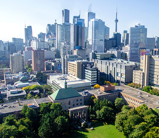 Toronto and Ryerson cityscape 