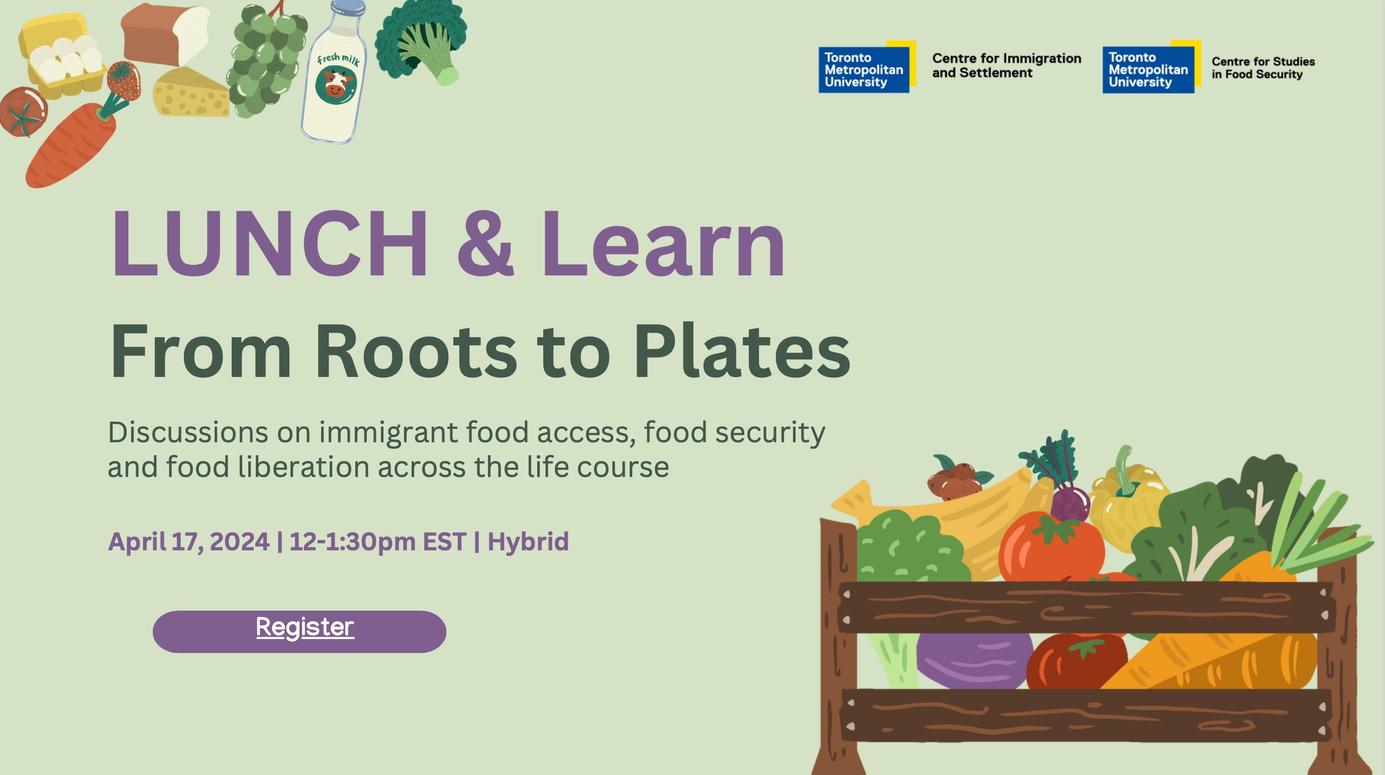 Lunch and learn event poster 