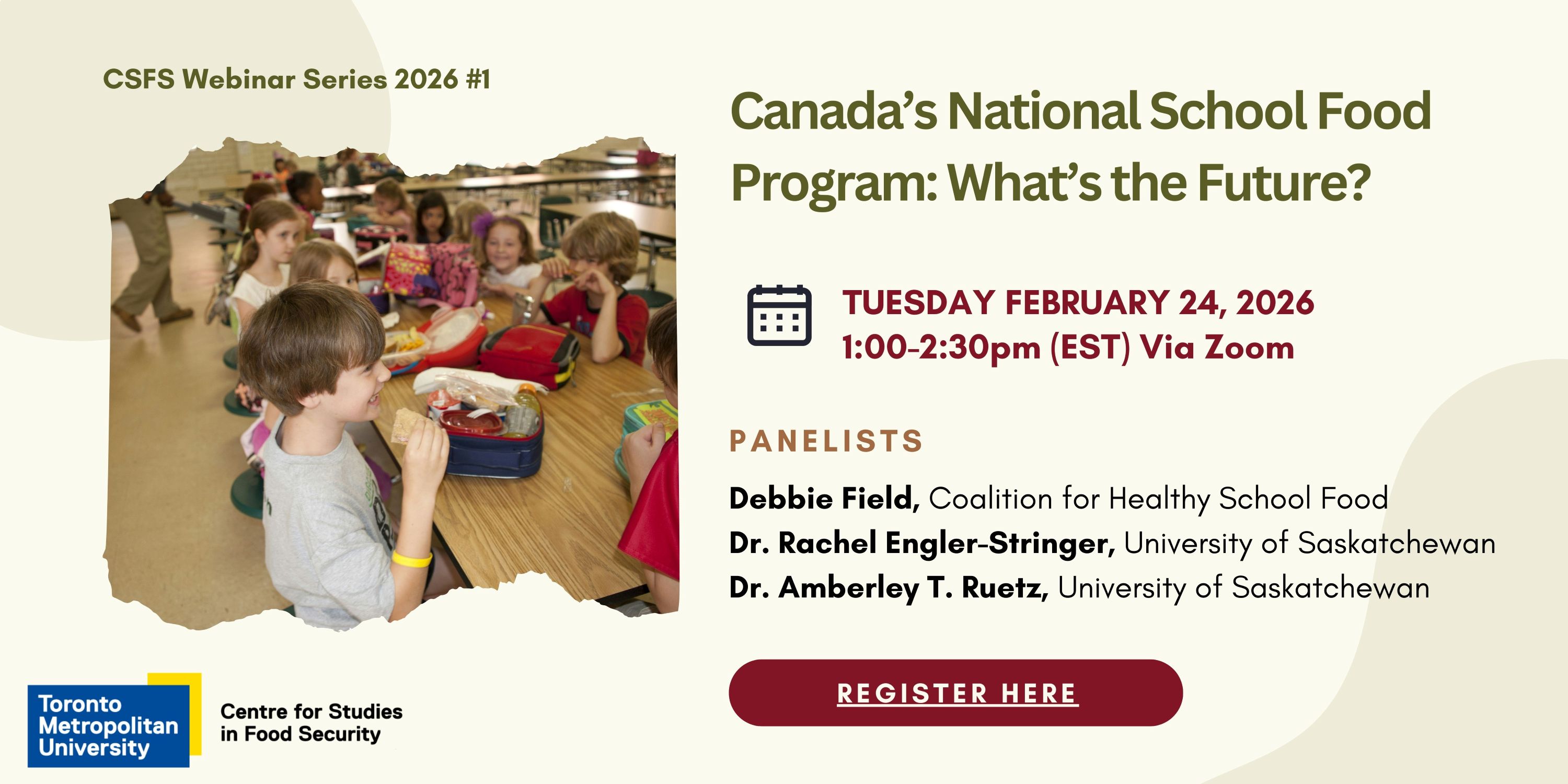 Canada's National School Food Program: What's the Future? - Centre for ...