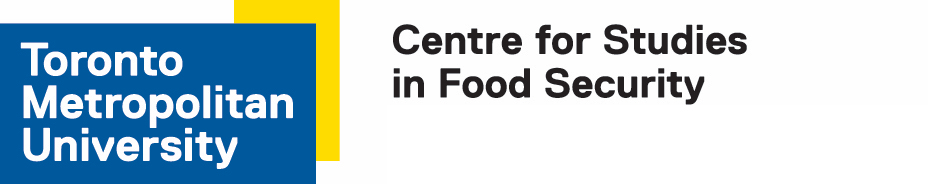 Toronto Metropolitan University Centre for Studies in Food Security Logo